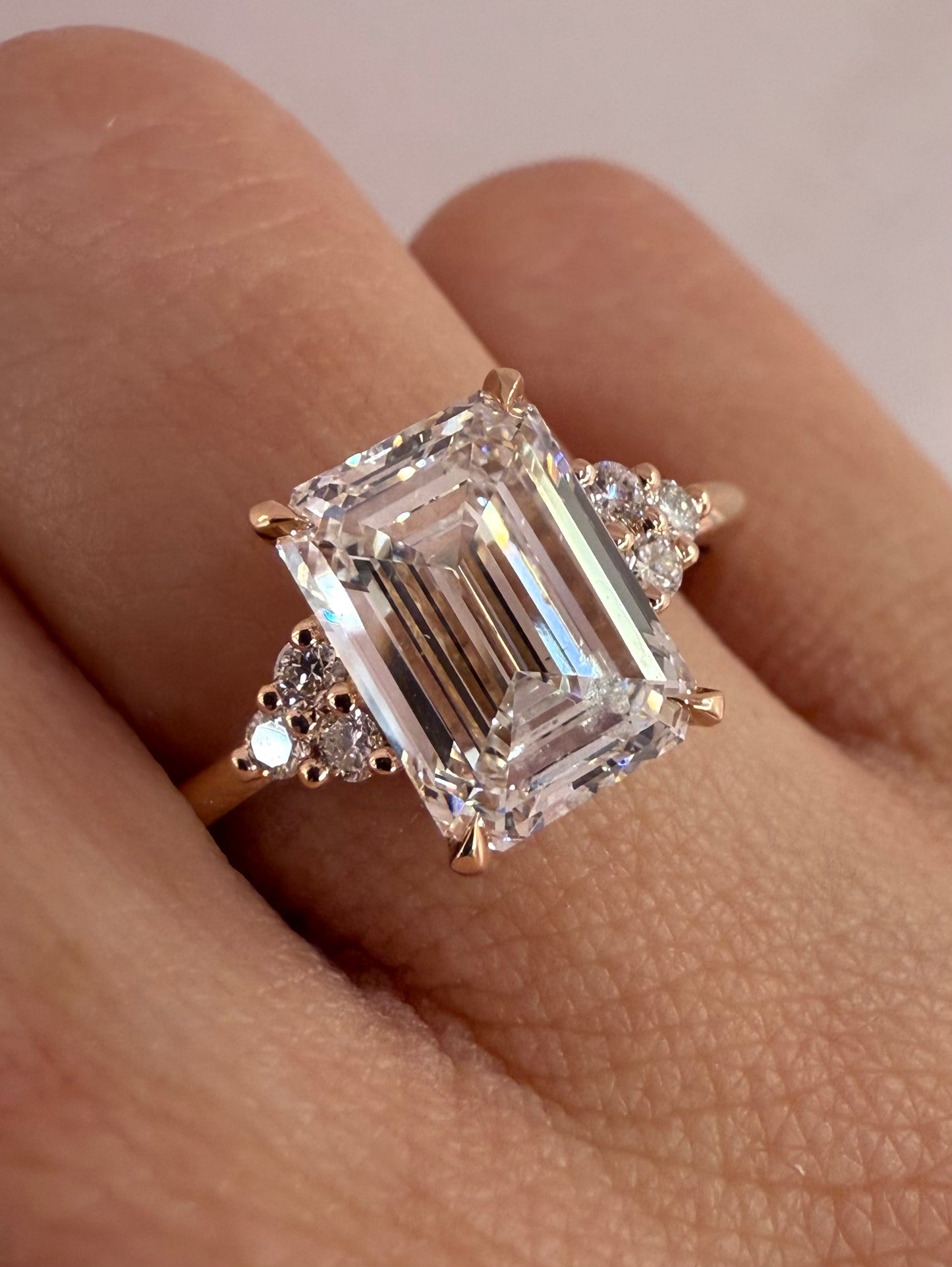 Terra Engagement Ring - 3.00 Ct Emerald Cut