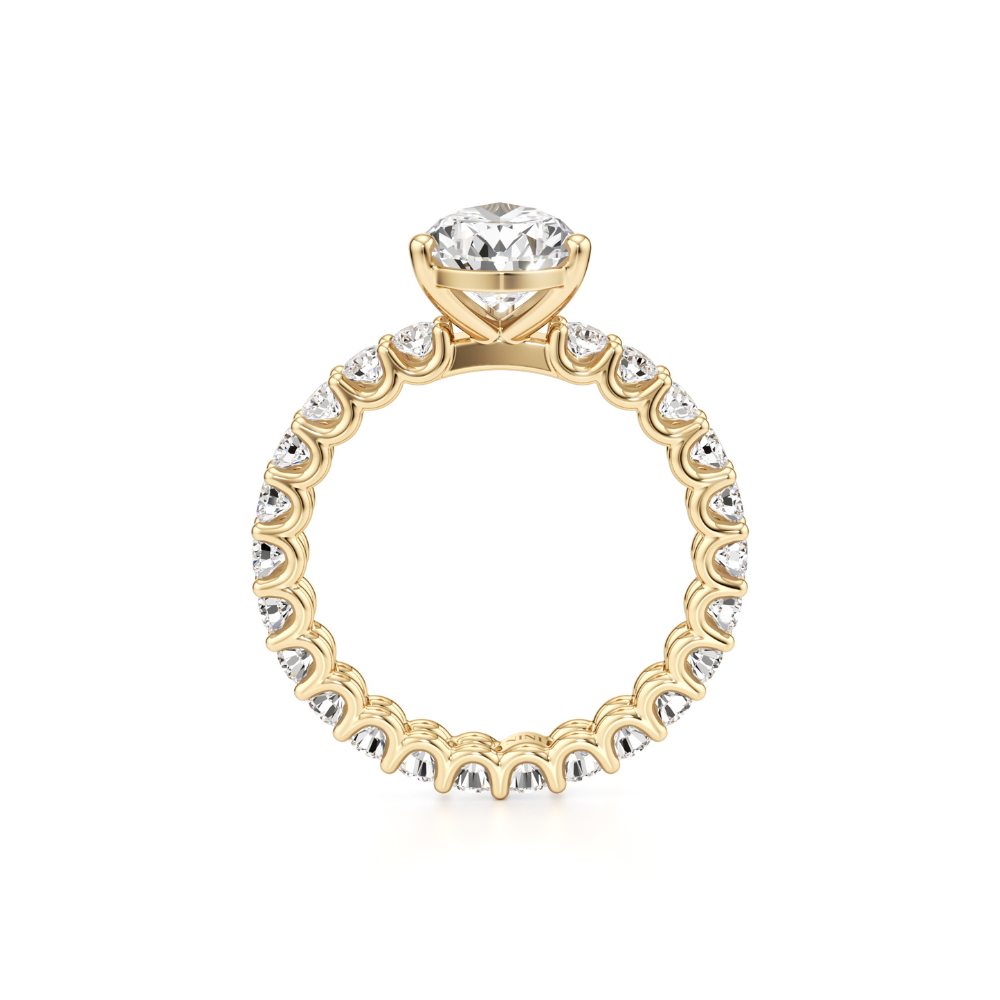 Eternity Engagement Ring - 2.00 Ct Pear Shape