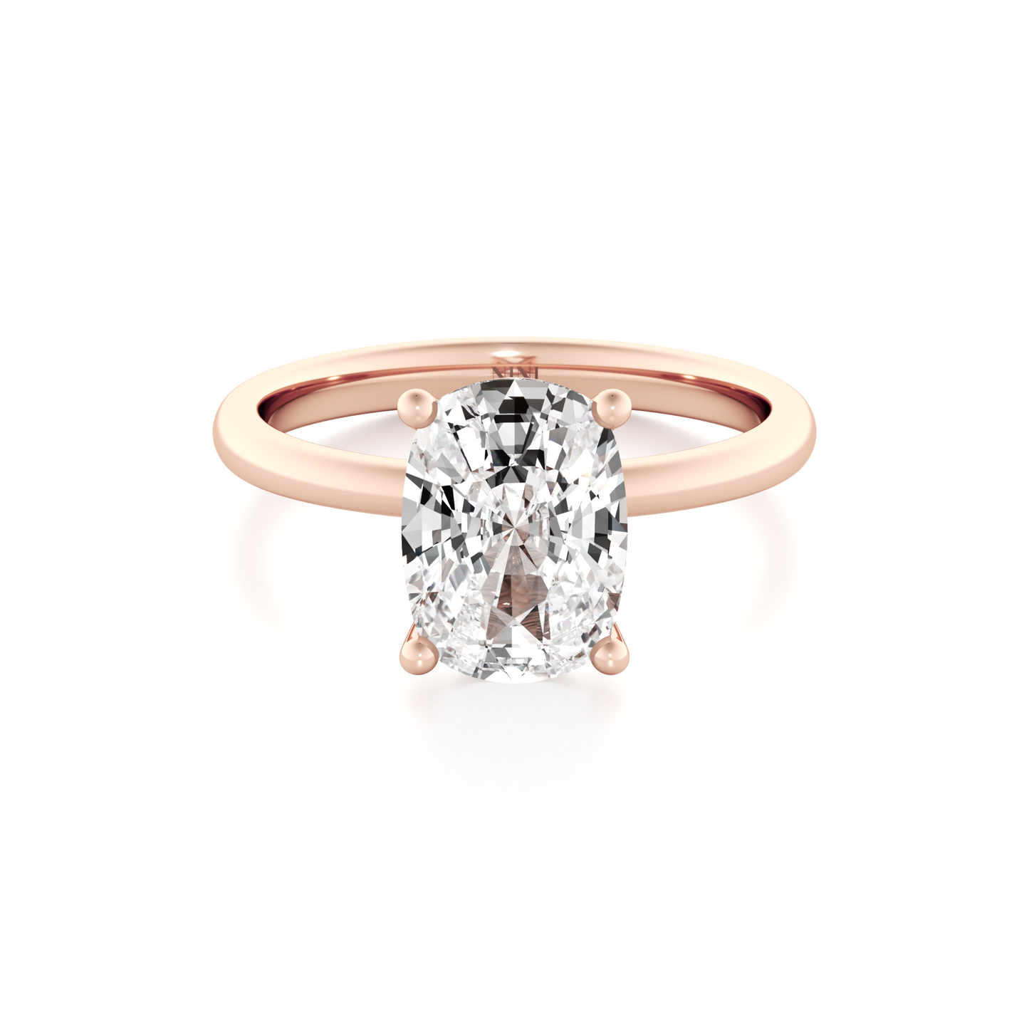 Solitaire Cushion Cut Diamond Engagement ring - 1.50 Ct