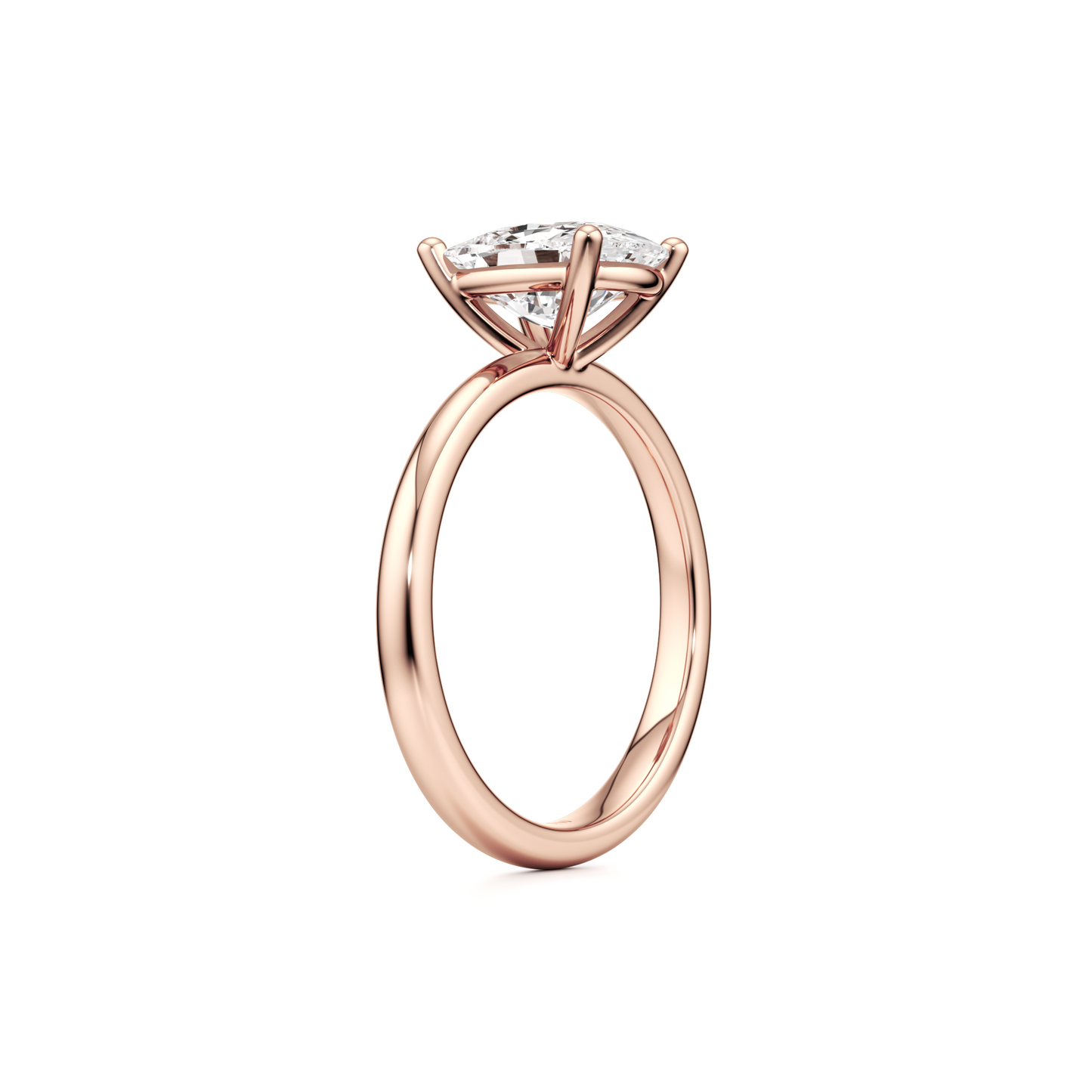 Solitaire Cushion Cut Diamond Engagement ring - 1.50 Ct