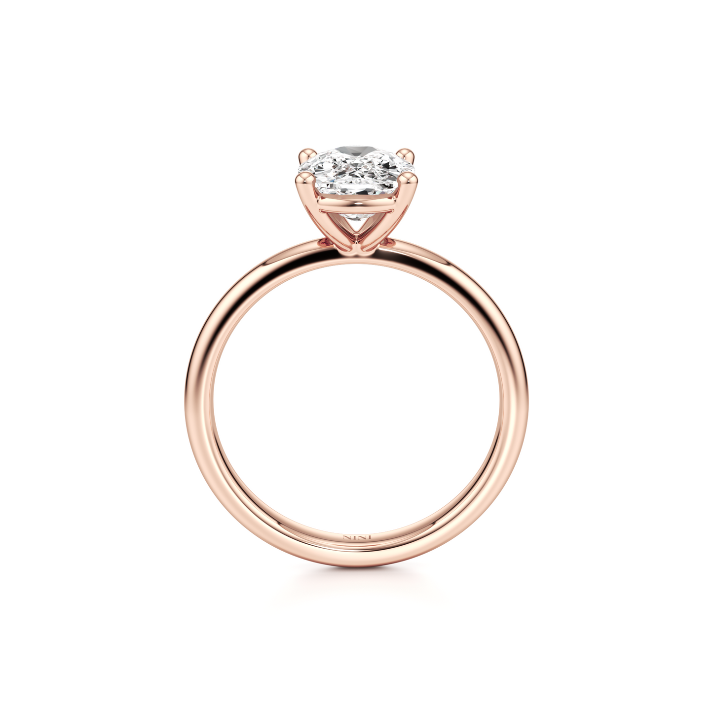 Solitaire Cushion Cut Diamond Engagement ring - 1.50 Ct