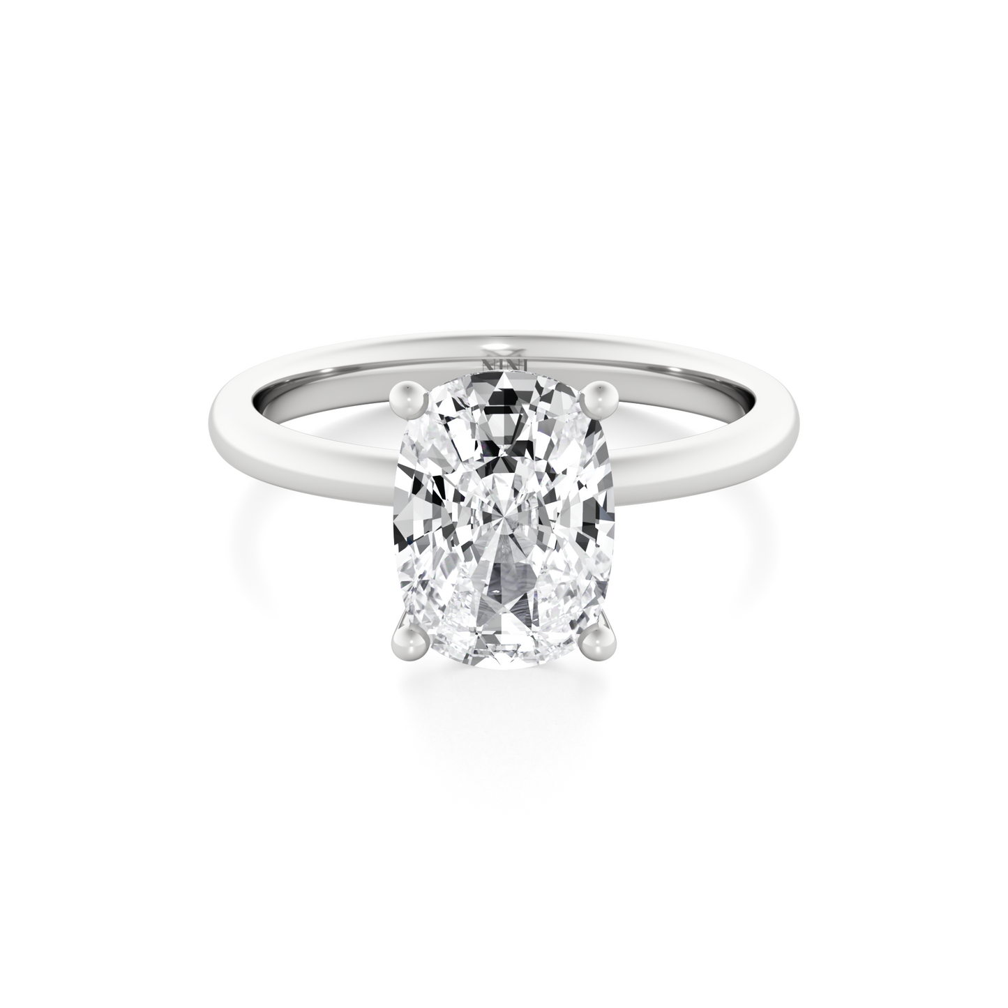 Solitaire Cushion Cut Diamond Engagement ring - 1.50 Ct