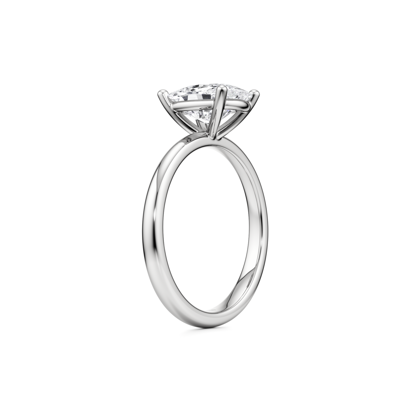 Solitaire Cushion Cut Diamond Engagement ring - 1.50 Ct