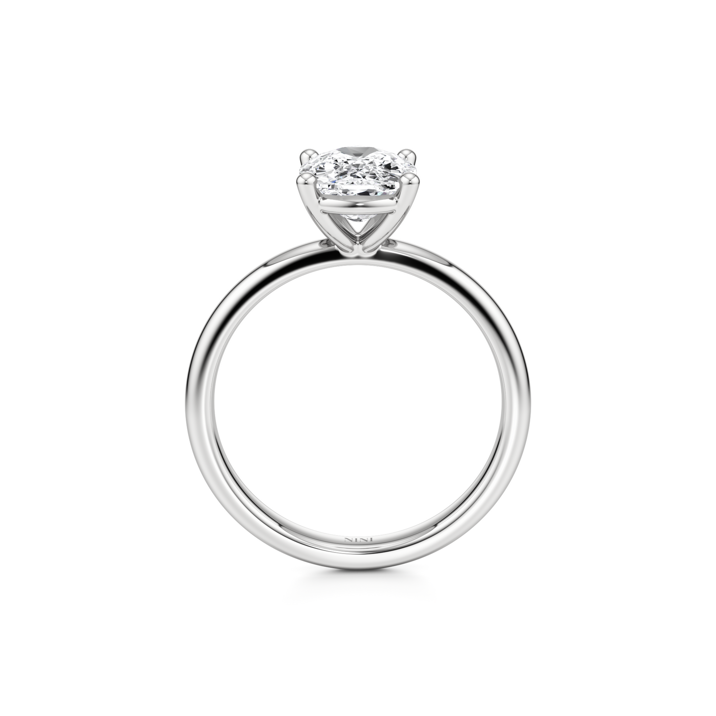 Solitaire Cushion Cut Diamond Engagement ring - 1.50 Ct