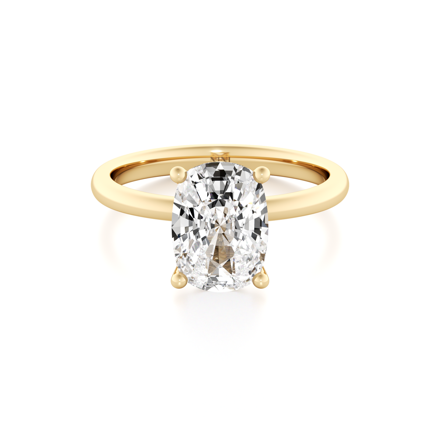Solitaire Cushion Cut Diamond Engagement ring - 1.50 Ct
