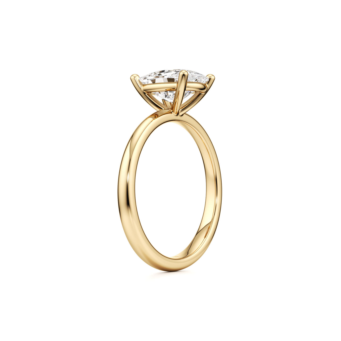 Solitaire Cushion Cut Diamond Engagement ring - 1.50 Ct
