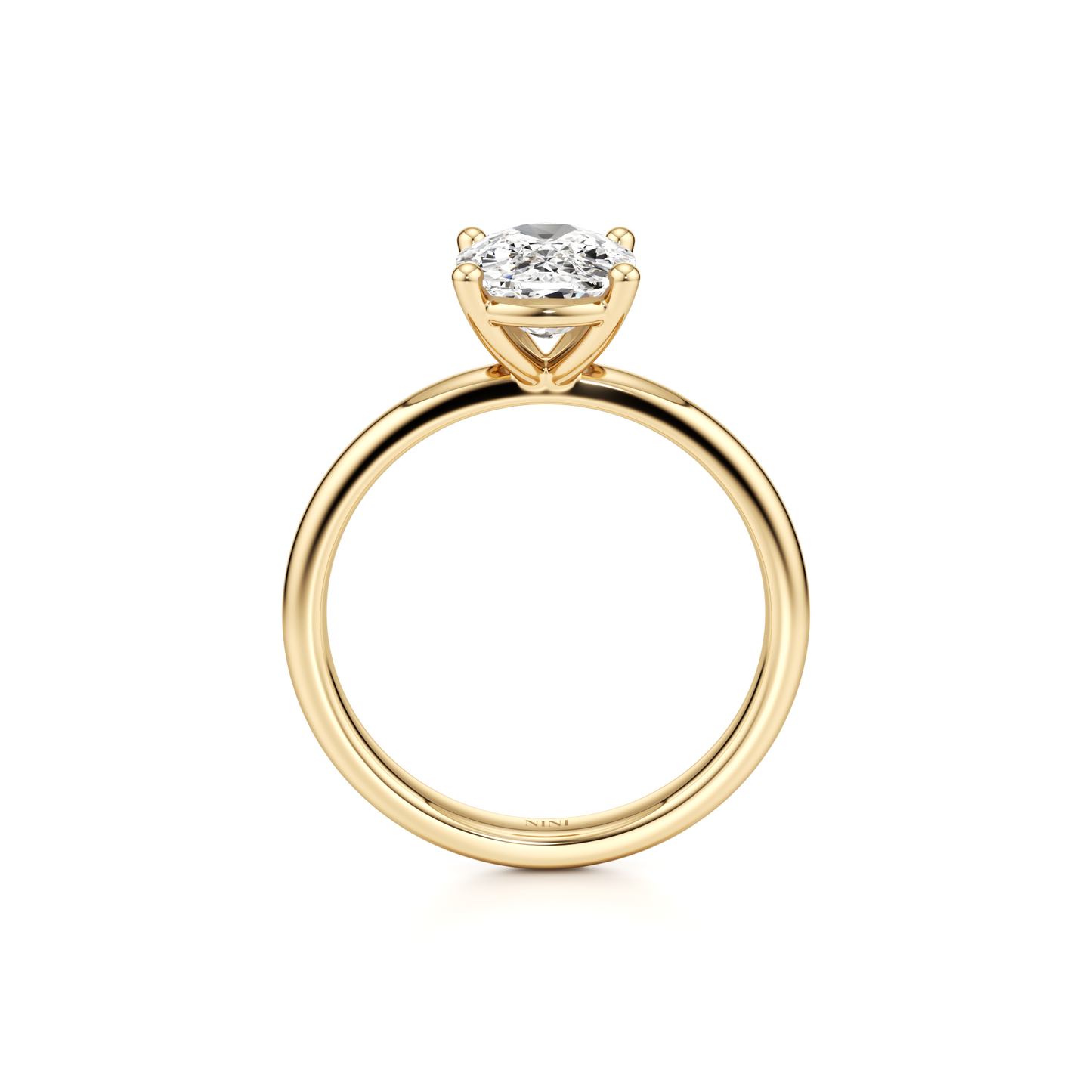 Solitaire Cushion Cut Diamond Engagement ring - 1.50 Ct