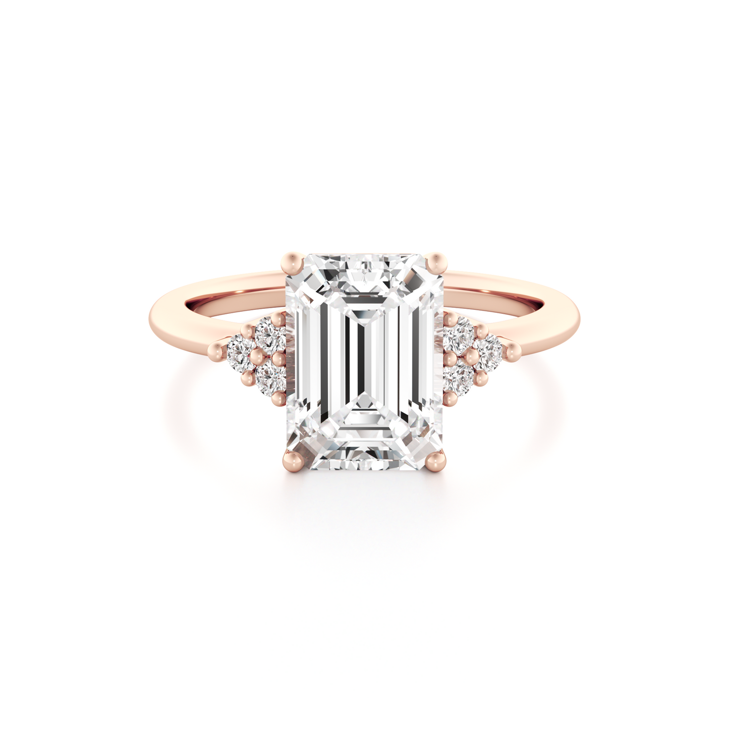 Terra Engagement Ring - 3.00 Ct Emerald Cut
