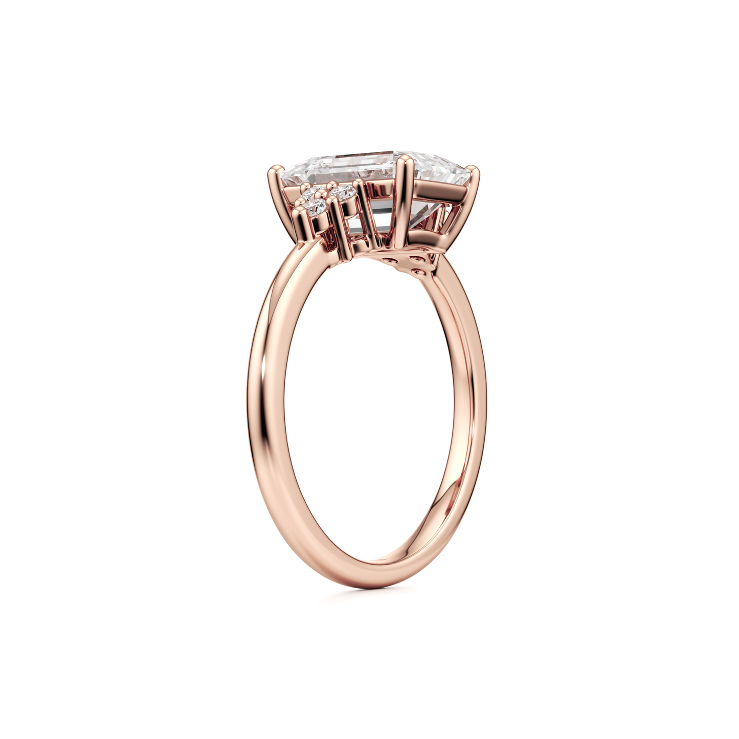 Terra Engagement Ring - 3.00 Ct Emerald Cut