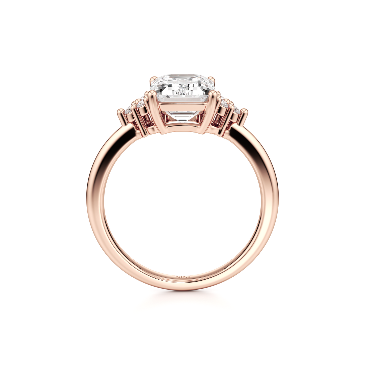 Terra Engagement Ring - 3.00 Ct Emerald Cut