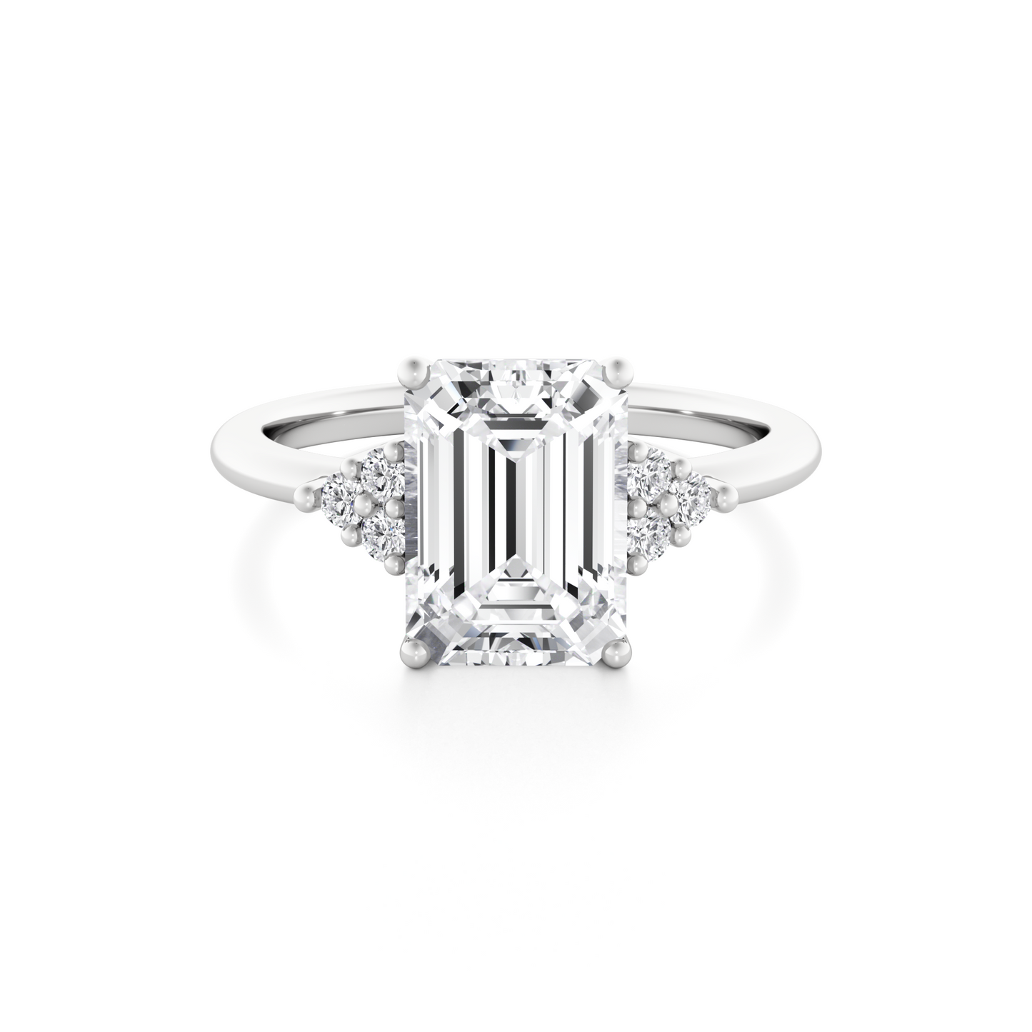 Terra Engagement Ring - 3.00 Ct Emerald Cut