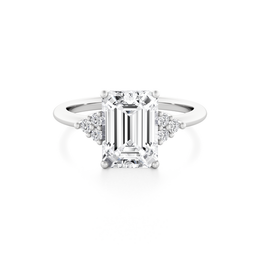 Terra Engagement Ring - 3.00 Ct Emerald Cut