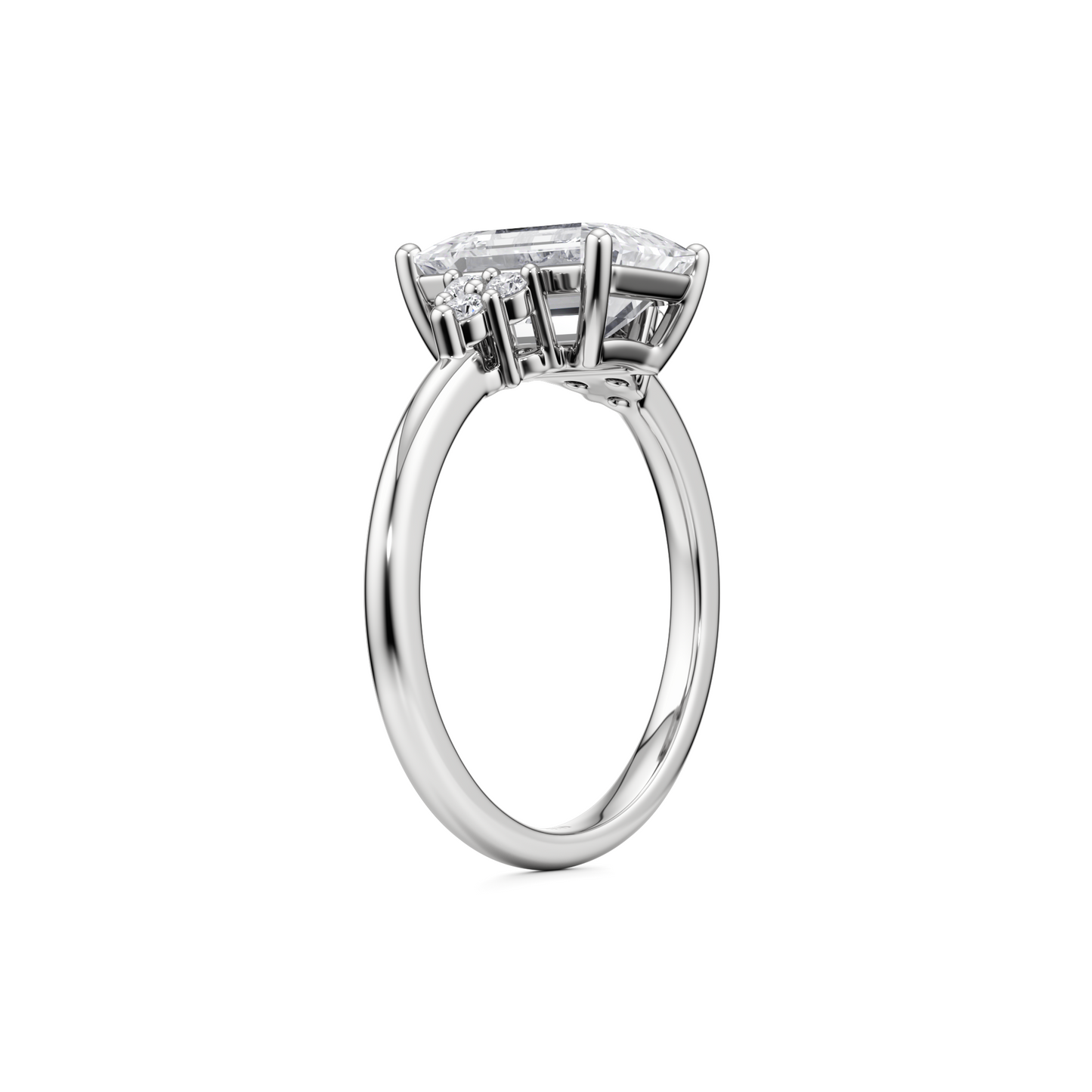 Terra Engagement Ring - 3.00 Ct Emerald Cut