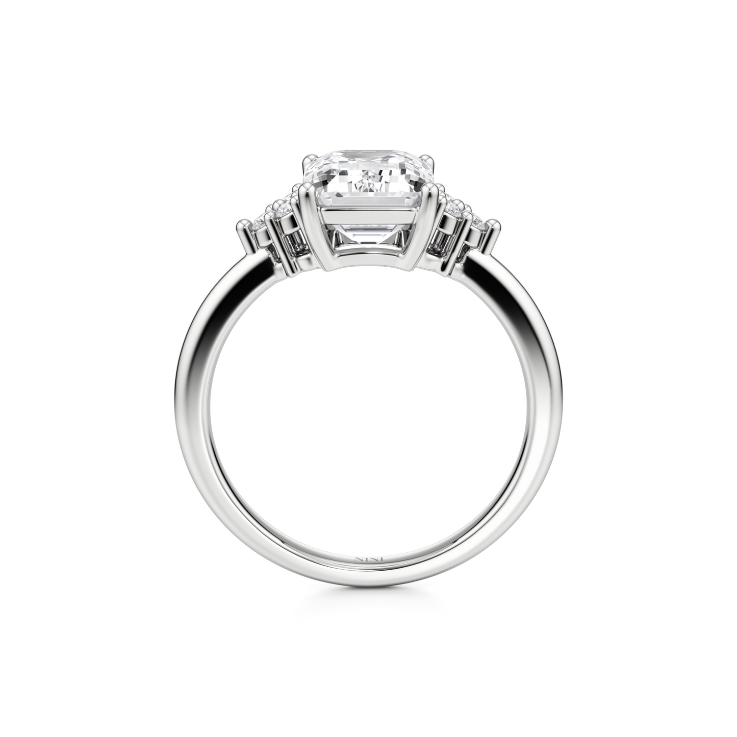Terra Engagement Ring - 3.00 Ct Emerald Cut