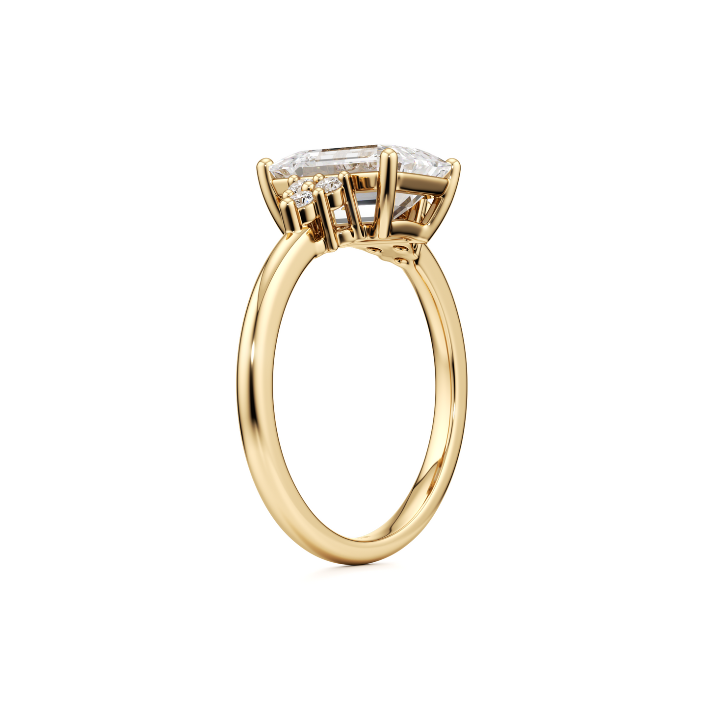 Terra Engagement Ring - 3.00 Ct Emerald Cut