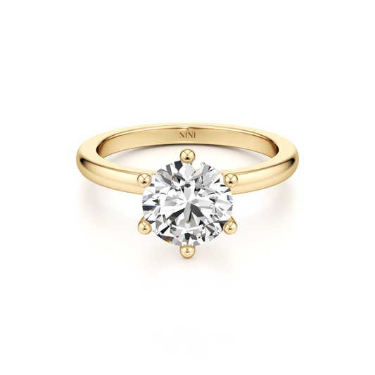 Solitaire Engagement Ring 1.50 Ct - 6 Prongs