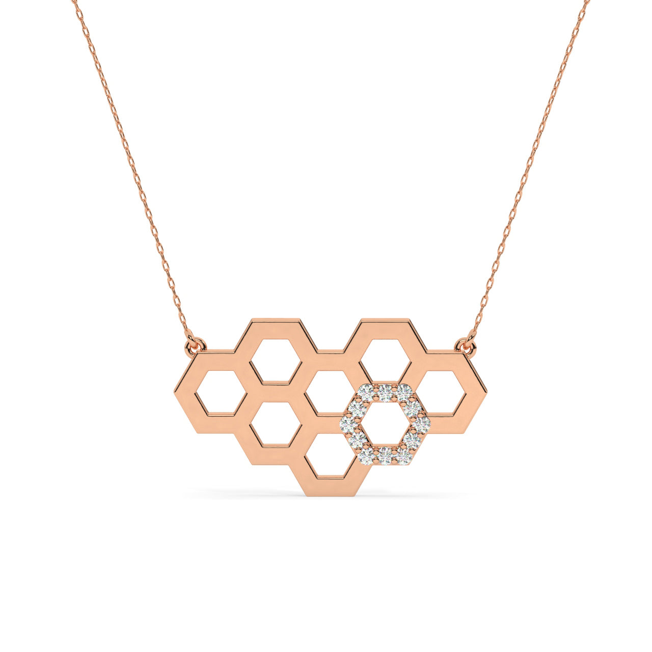 Honey Comb Diamond Necklace