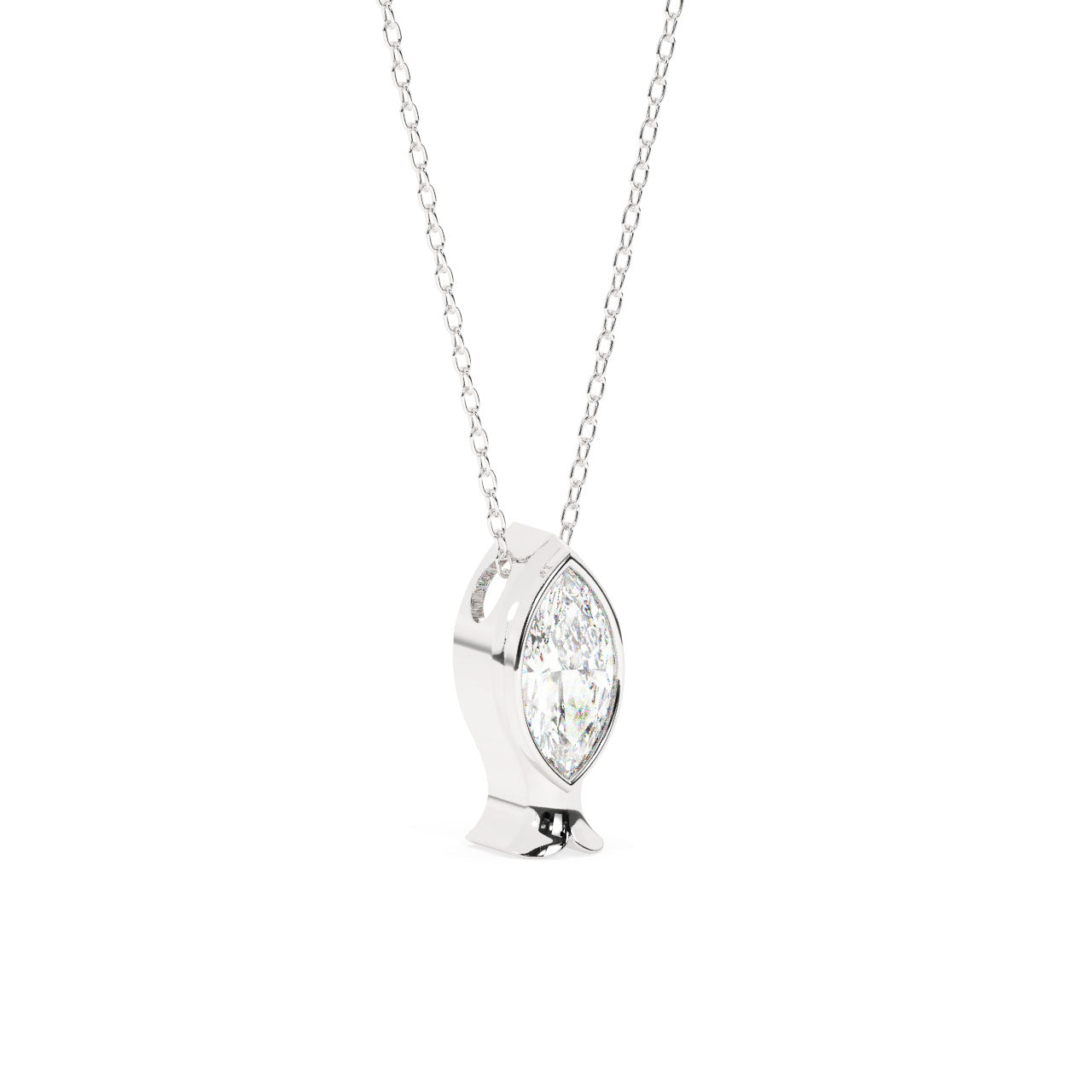 Fish Diamond Necklace