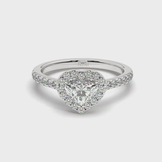Hailey Engagement Ring Heart Shape - 1.00 Ct