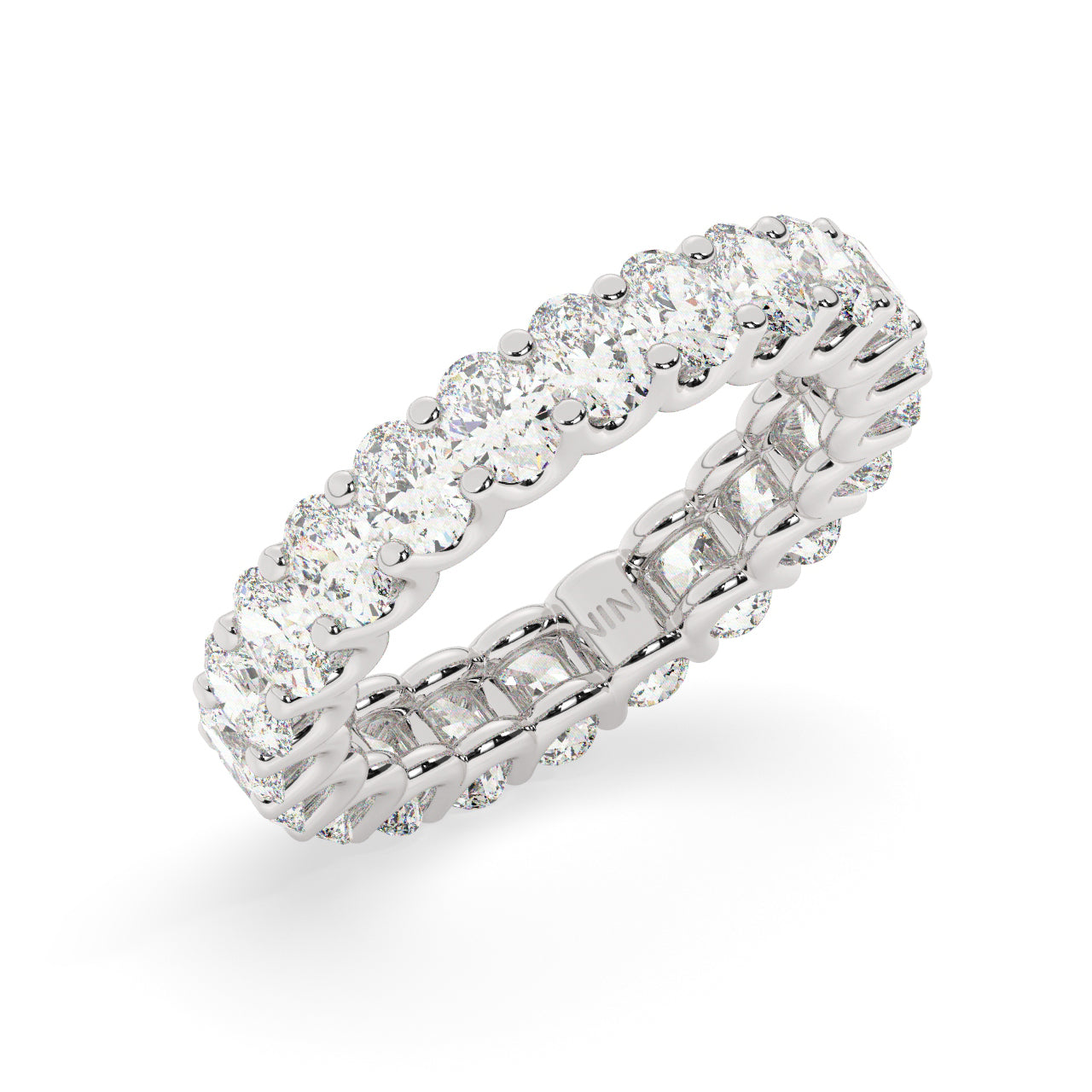 Oval Diamonds Eternity Ring - 0.15 Ct