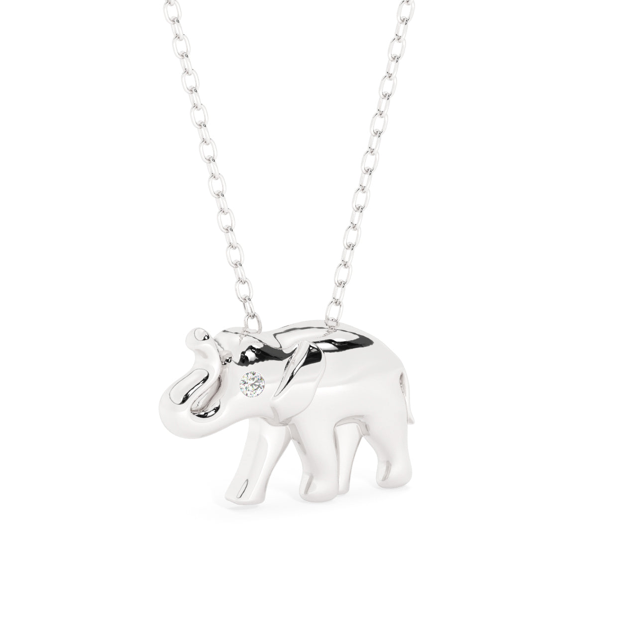 Elephant Diamond Necklace