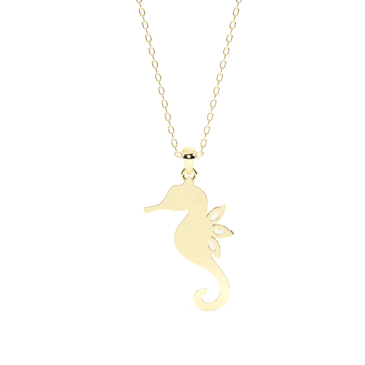 Seahorse Diamond Necklace