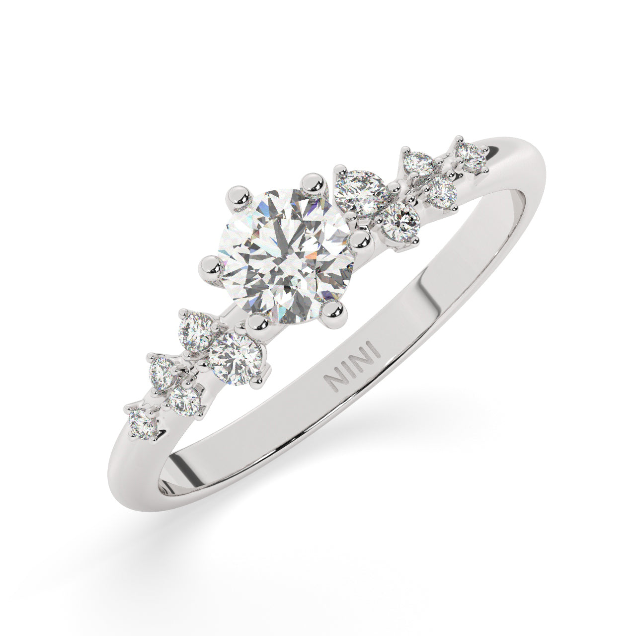 Fireworks Engagement Ring - 0.50 Ct