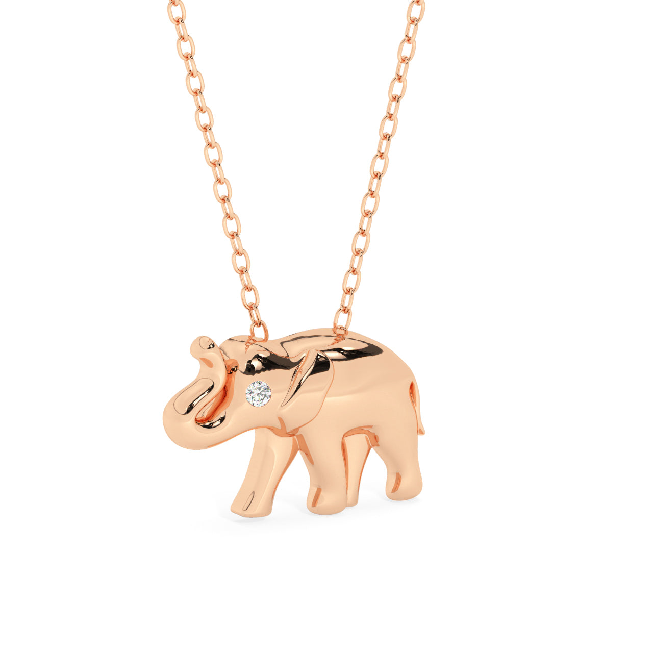 Elephant Diamond Necklace