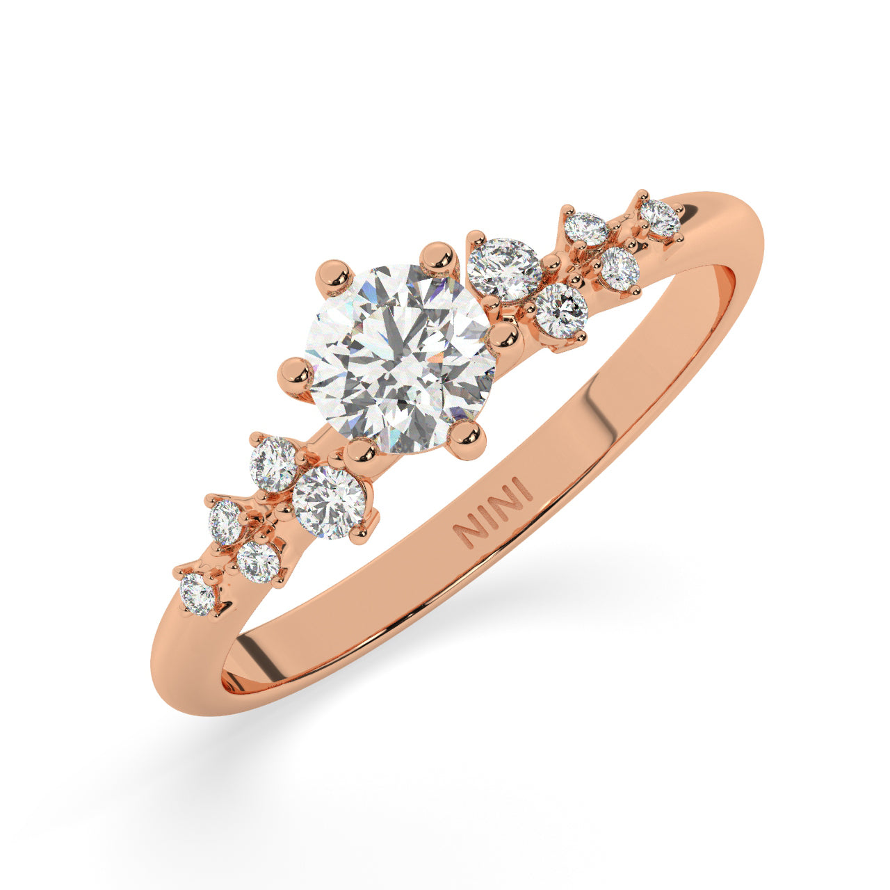 Fireworks Engagement Ring - 0.50 Ct
