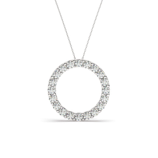 Circle Diamonds Necklace