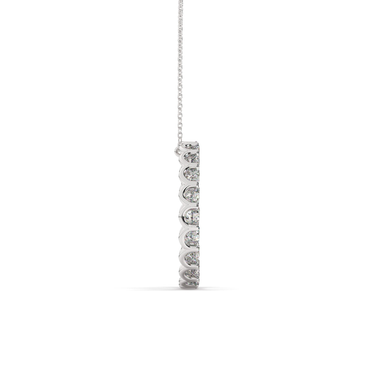 Circle Diamonds Necklace