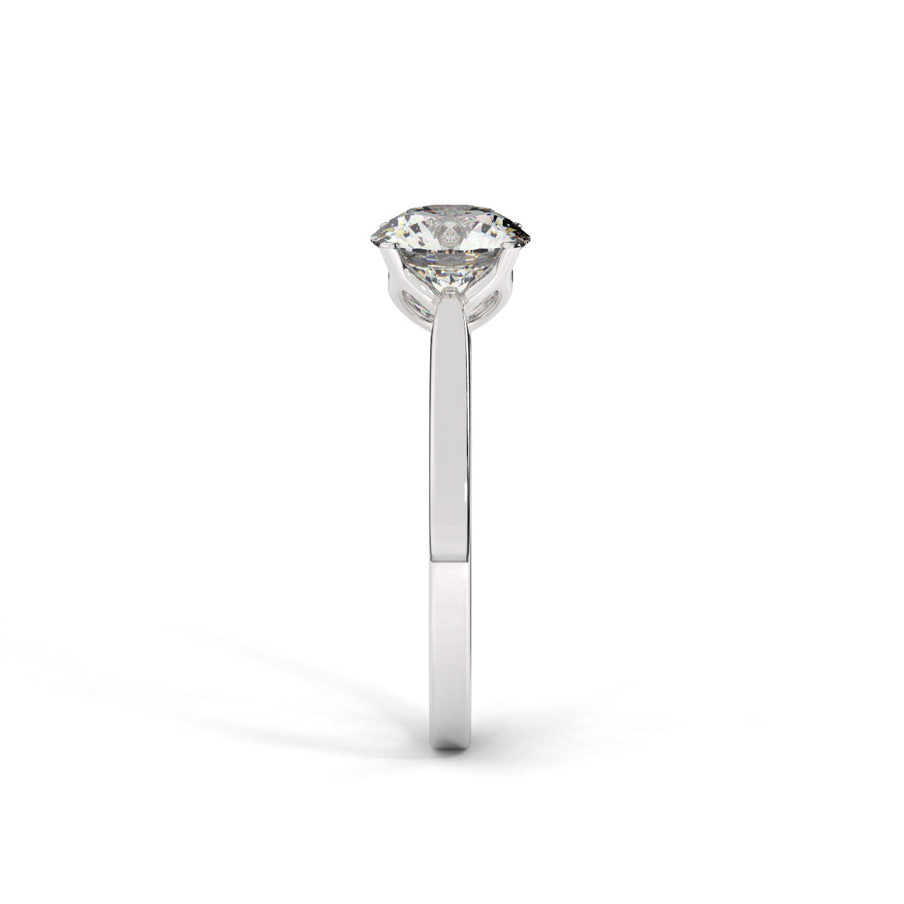Solitaire Engagement Ring 1.00 Ct - 4 Prongs