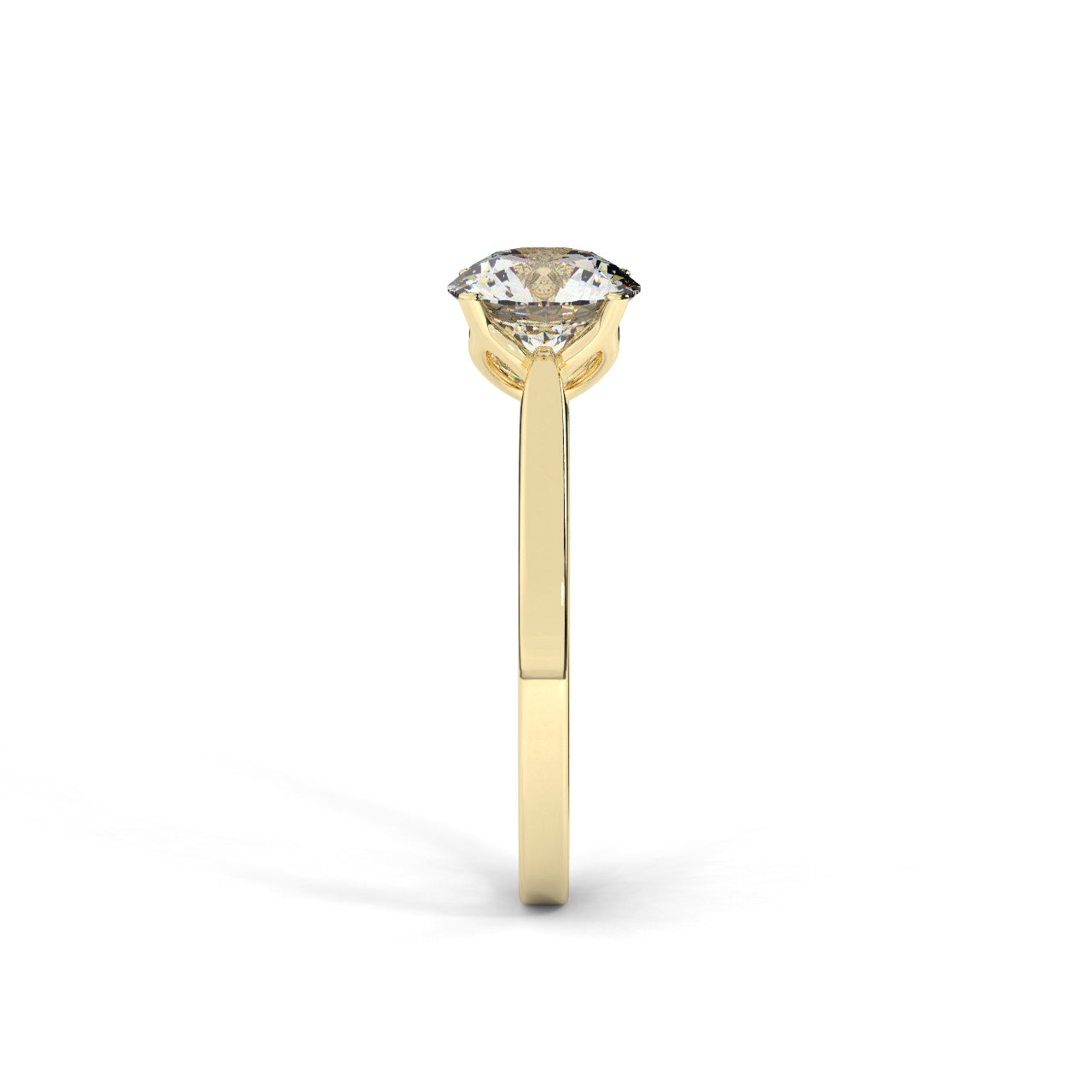 Solitaire Engagement Ring 1.00 Ct - 4 Prongs