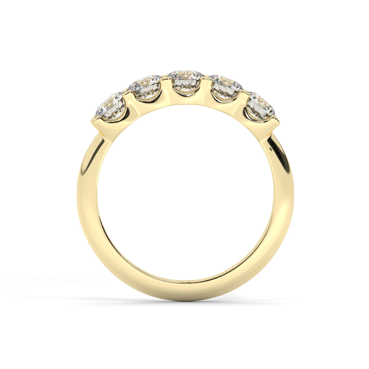 Five Diamonds Ring - 1.00 Ct