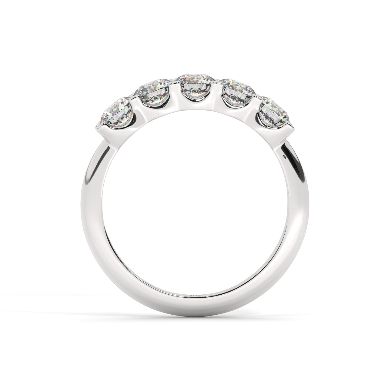 Five Diamonds Ring - 1.00 Ct