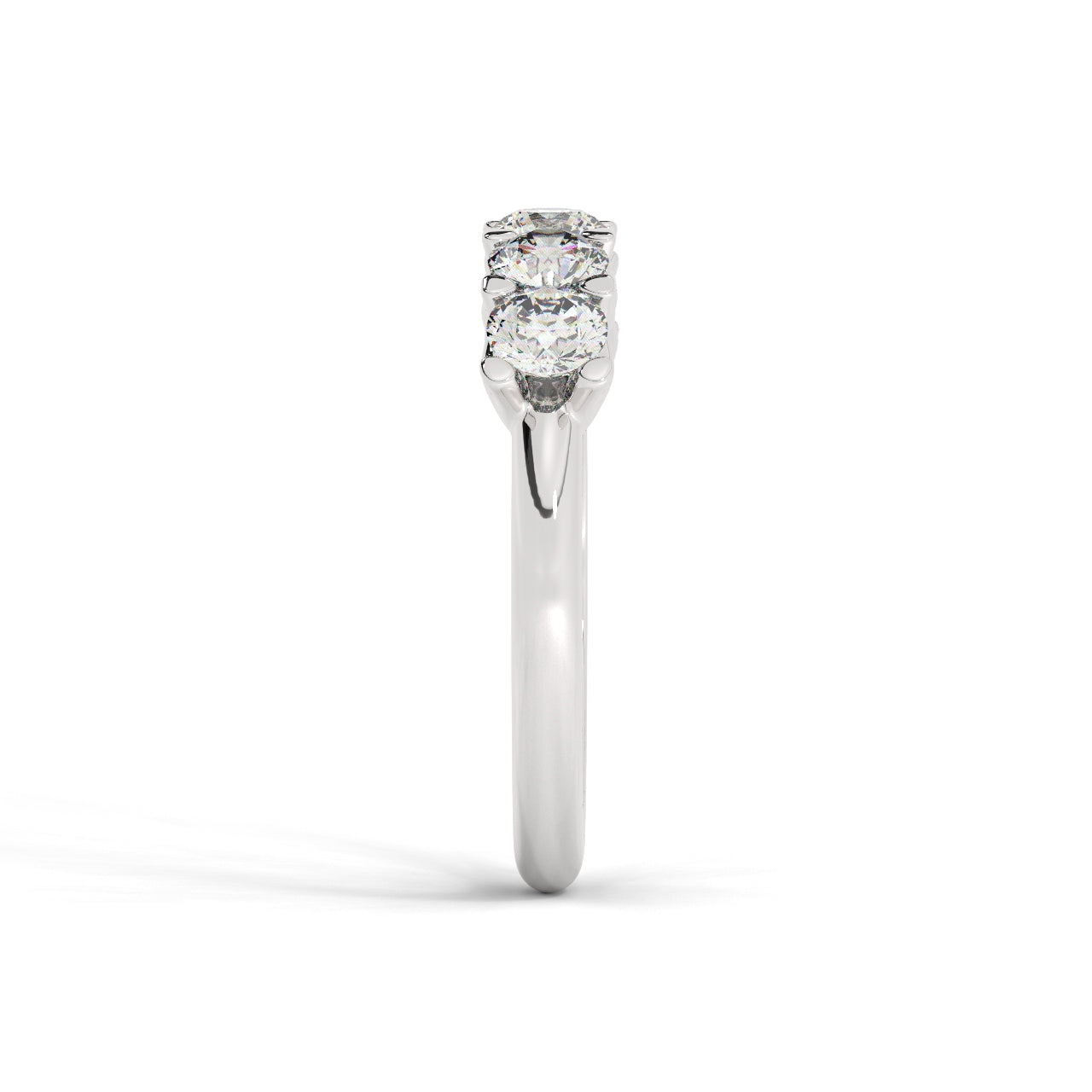 Five Diamonds Ring - 1.00 Ct