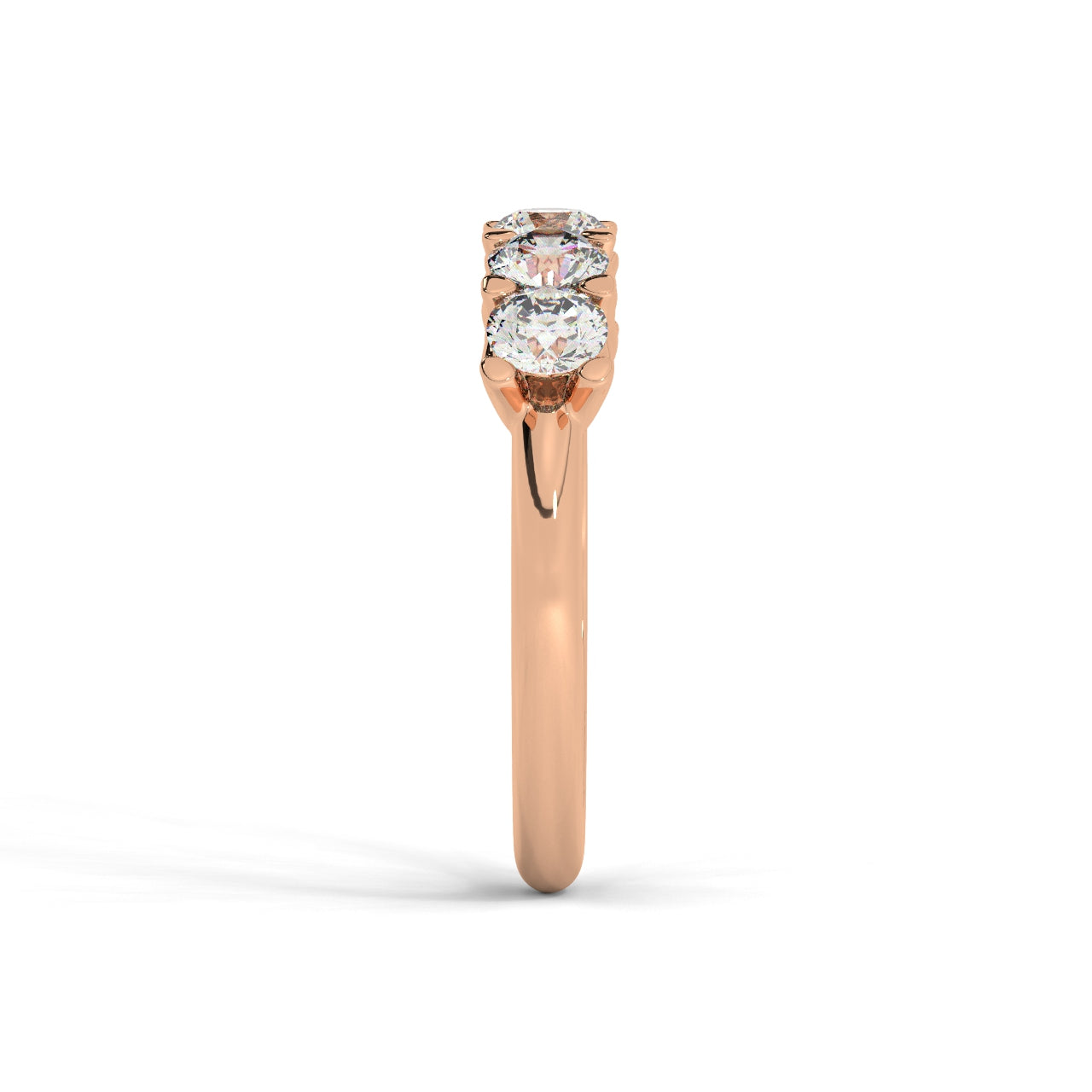 Five Diamonds Ring - 1.00 Ct