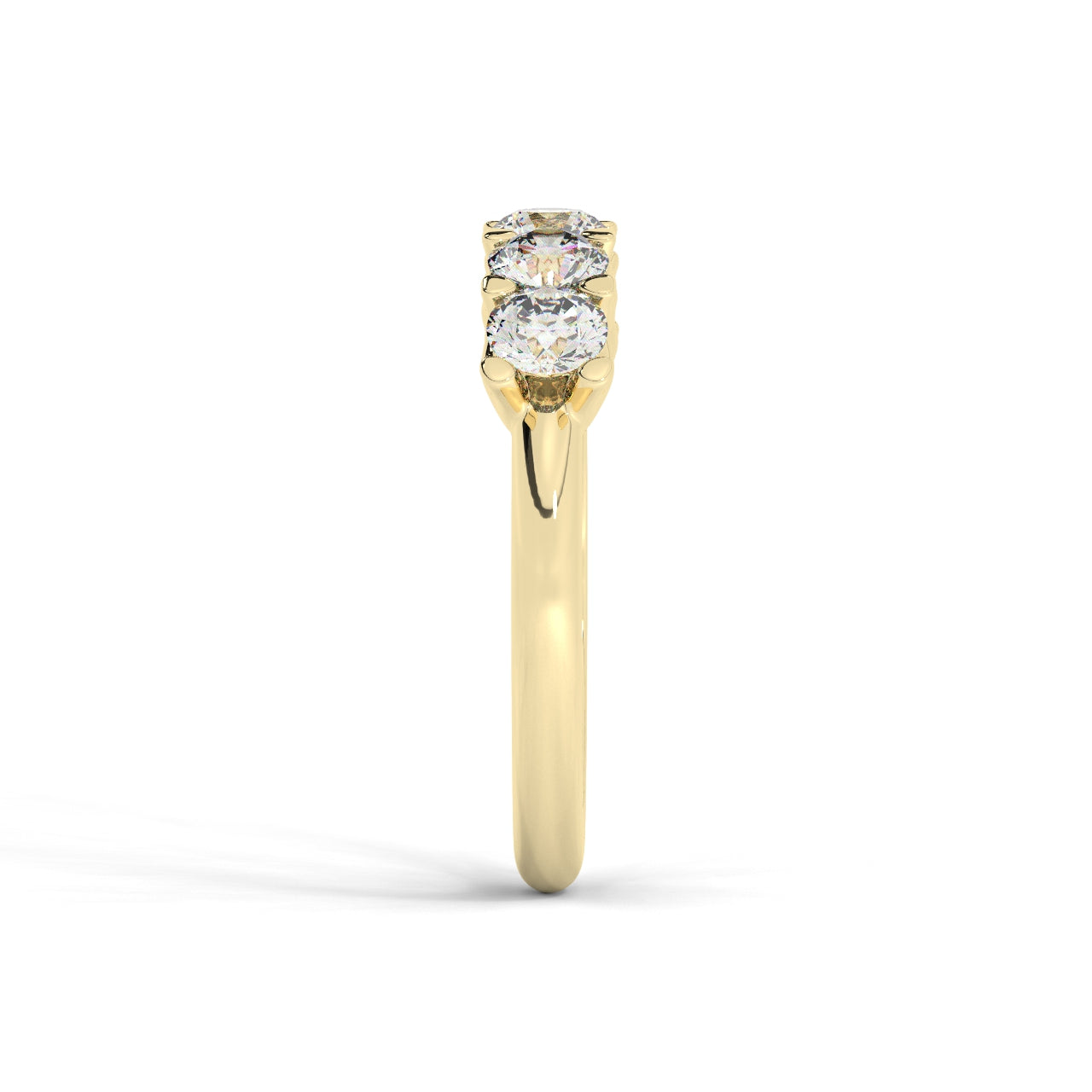 Five Diamonds Ring - 1.00 Ct