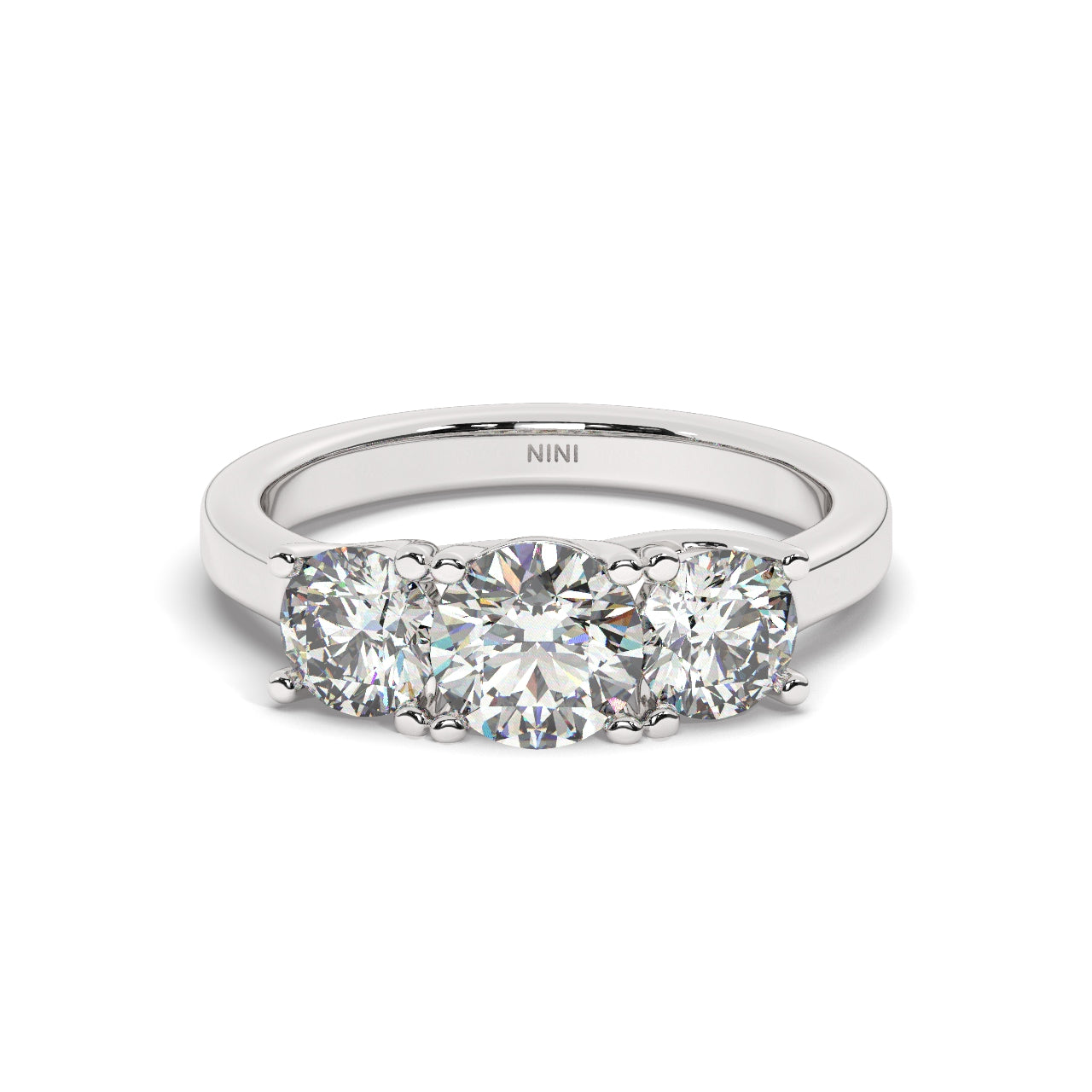 Trio Engagement Ring
