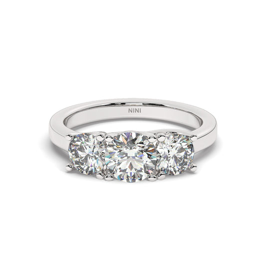 Trio Engagement Ring