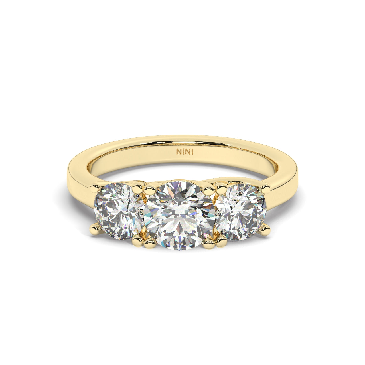 Trio Engagement Ring