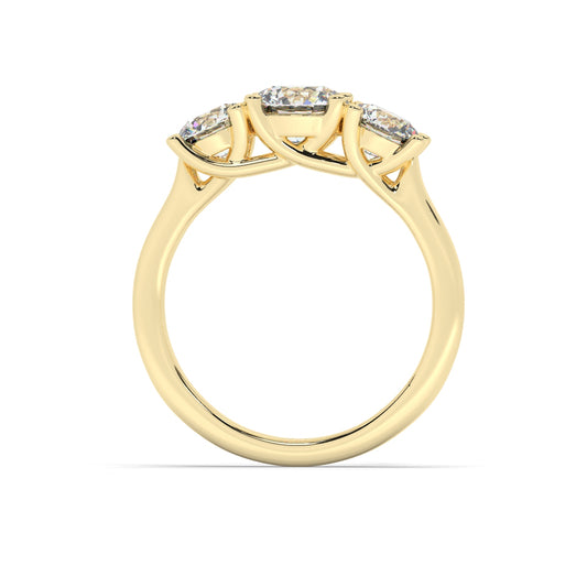 Trio Engagement Ring