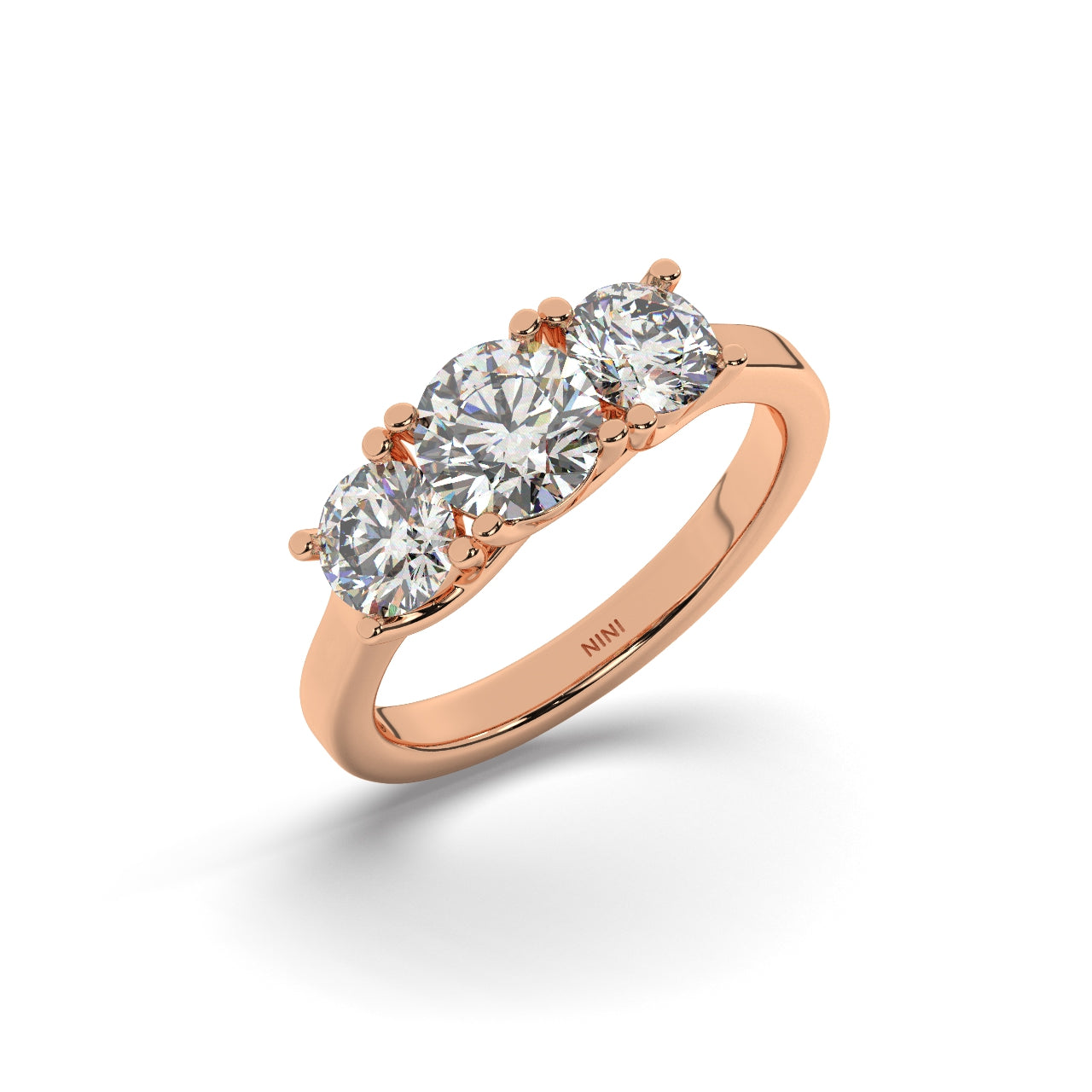 Trio Engagement Ring