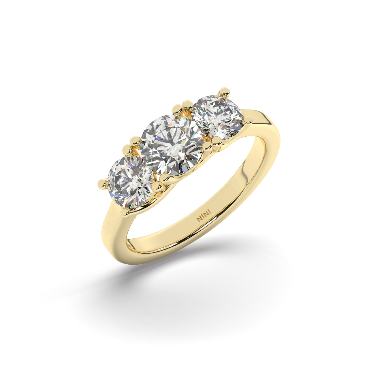 Trio Engagement Ring
