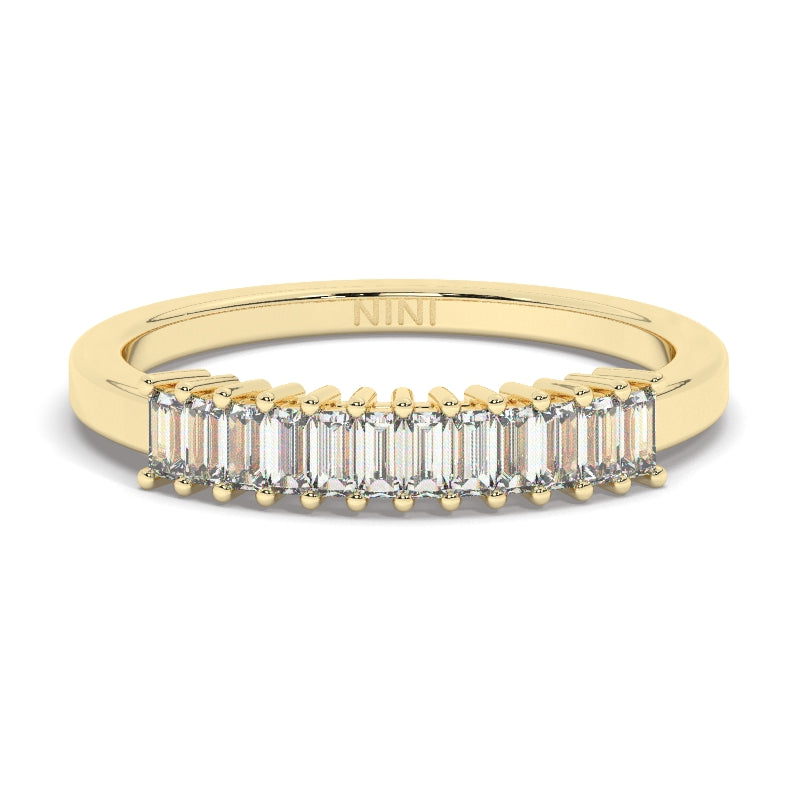 Vertical Baguette Diamond Ring