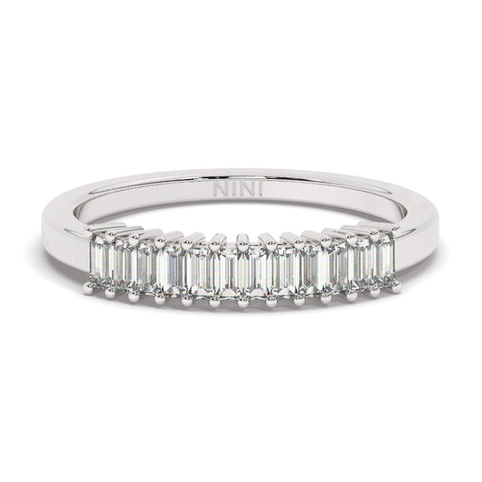 Vertical Baguette Diamond Ring