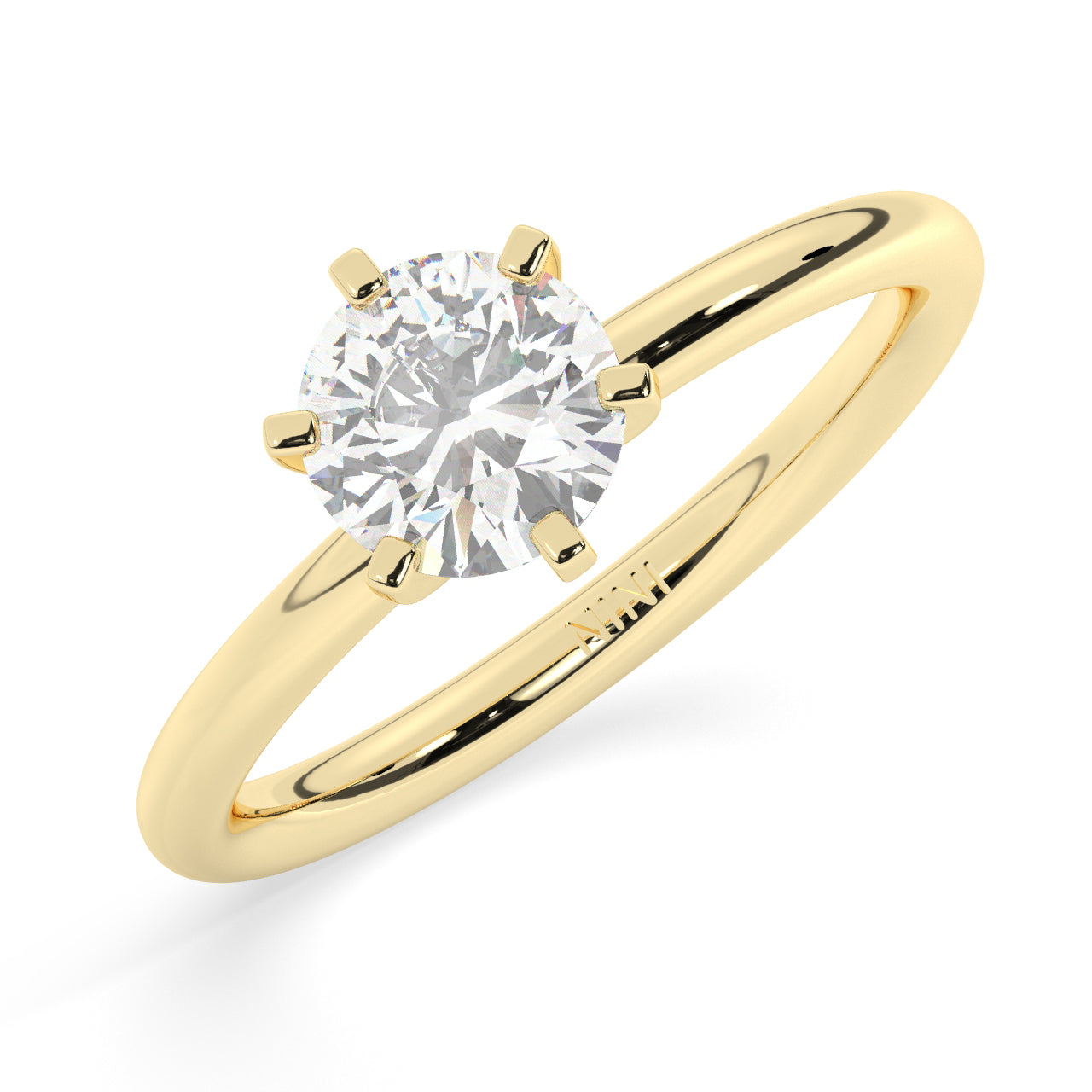 Solitaire Engagement Ring 1.00 Ct - 6 Prongs