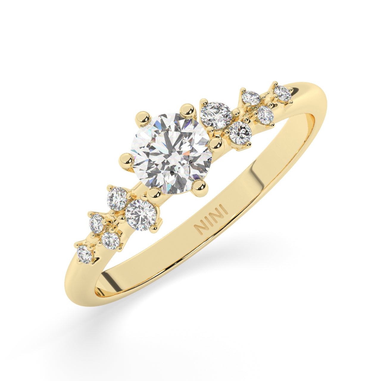 Fireworks Engagement Ring - 0.50 Ct
