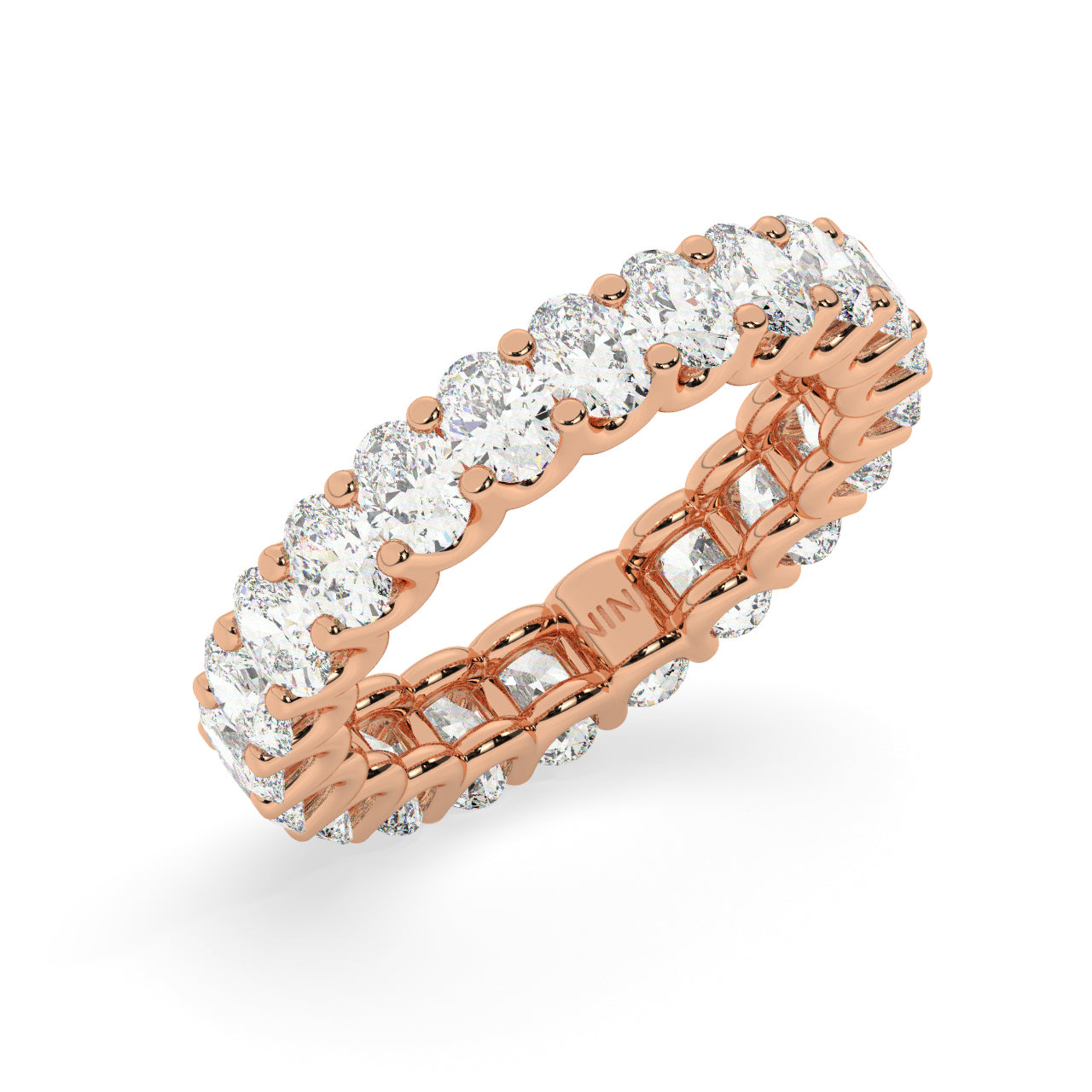 Oval Diamonds Eternity Ring - 0.15 Ct