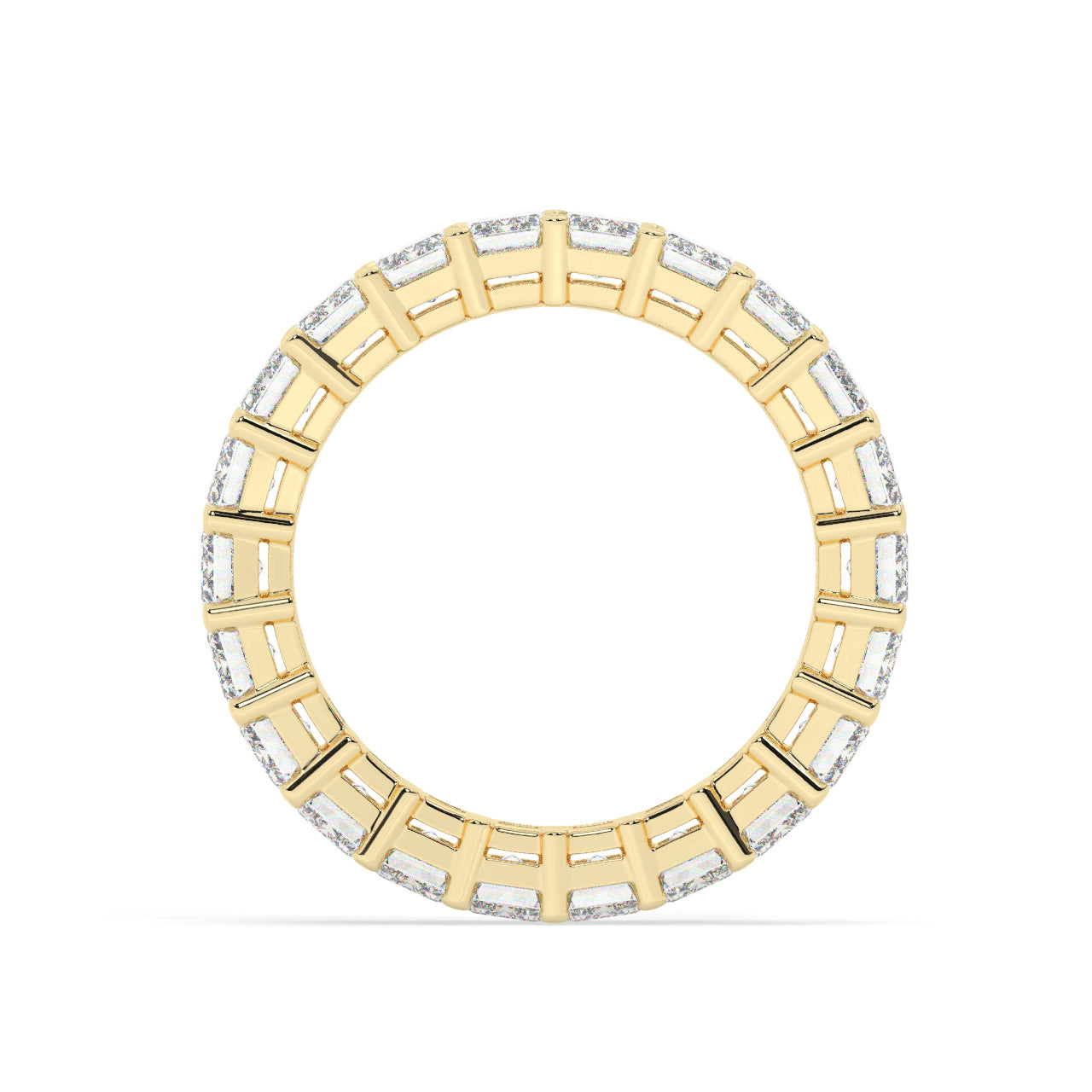Emerald Cut Diamonds Eternity Ring - 0.25 Ct